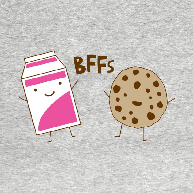 Bffs Milk and Cookie by toddgoldmanart